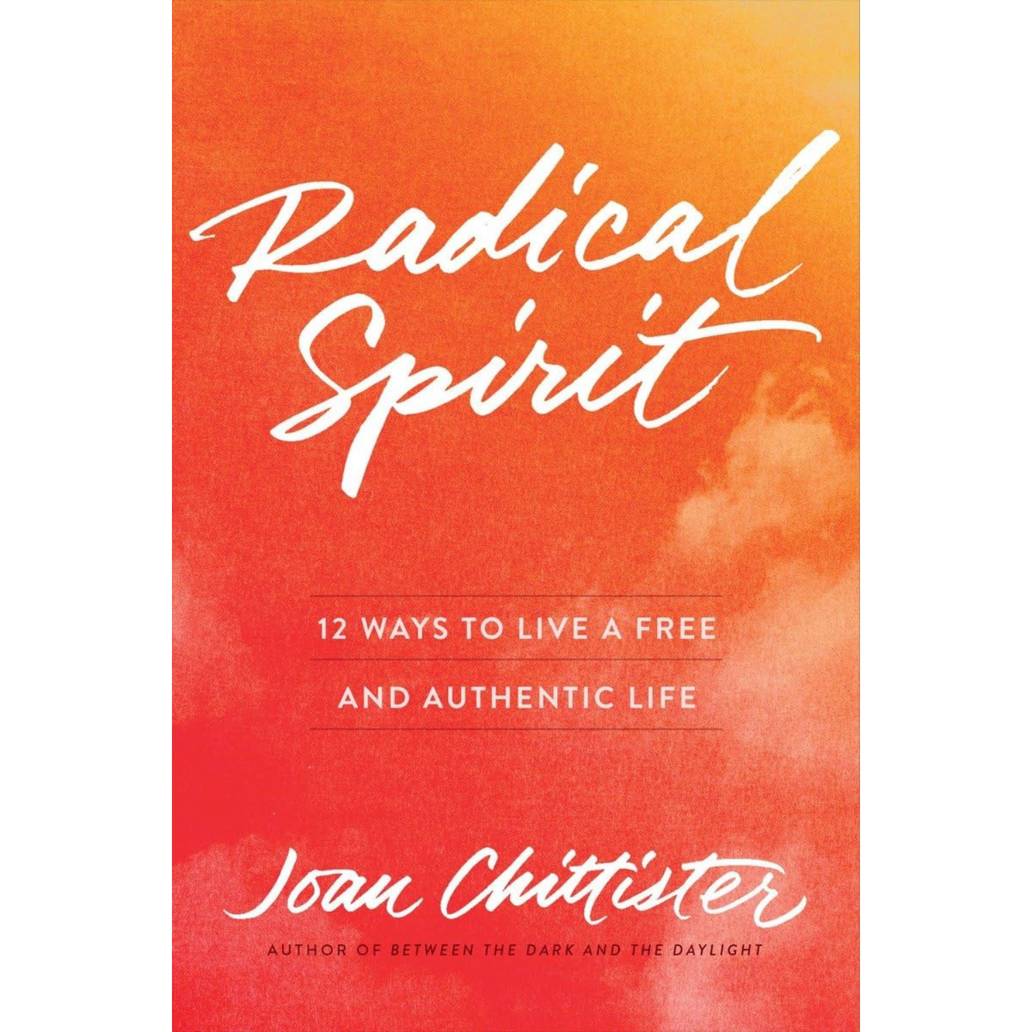 Book cover of 'Radical Spirit' with a warm gradient background and white text.