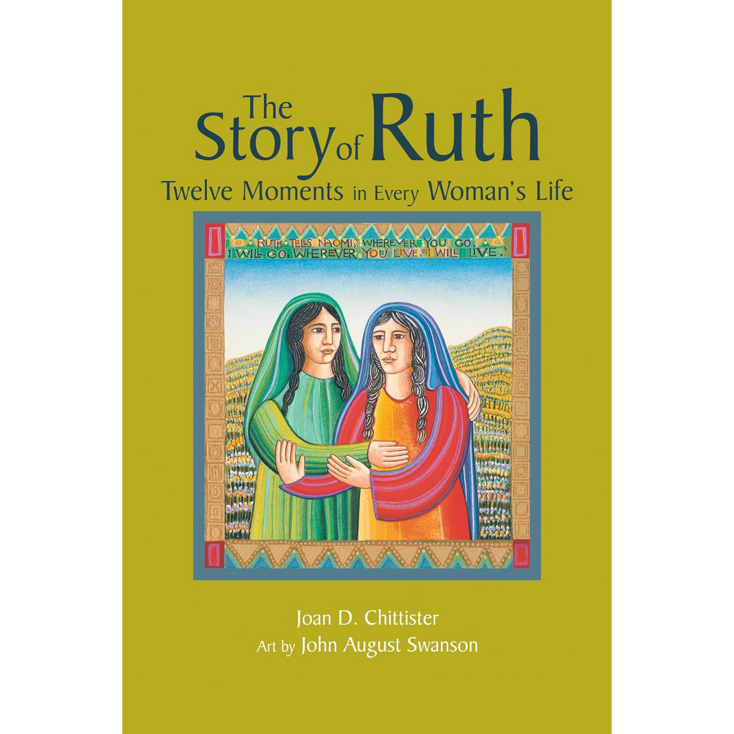 Book cover of 'The Story of Ruth' with two women in colorful clothing on a green background