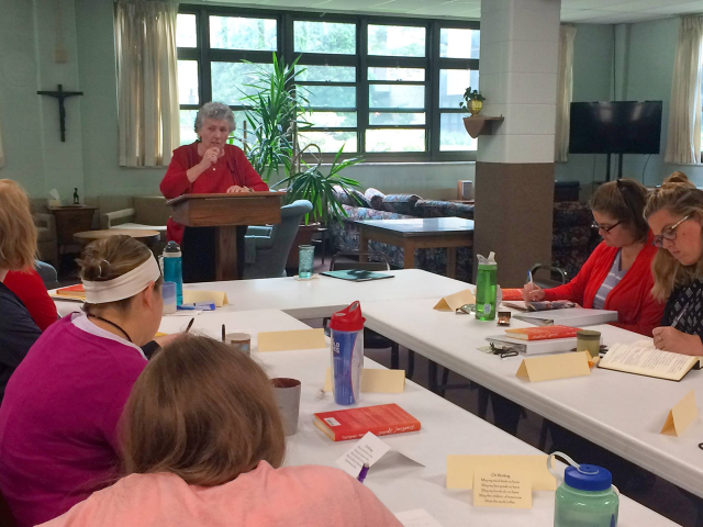Sister Joan and participants in the Joan Chittister Institute for Contemporary Spirituality Sister Joan and participants in the Joan Chittister Institute for Contemporary Spirituality