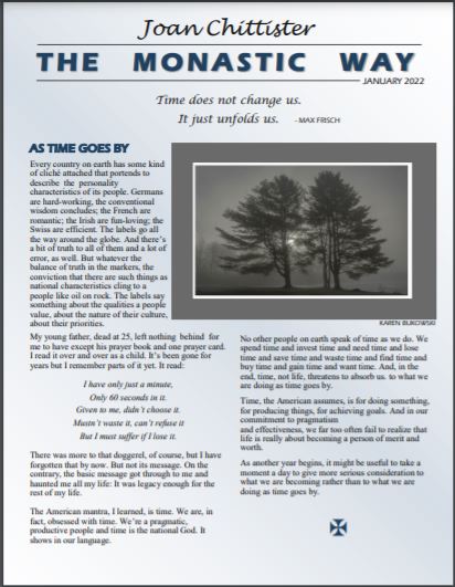 January 2022 Monastic Way cover