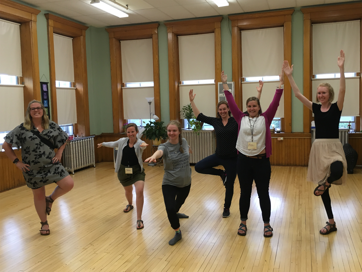 Visiting a studio at St. Mary's: A Space to Create, part of Emmaus Ministries, Inc.
