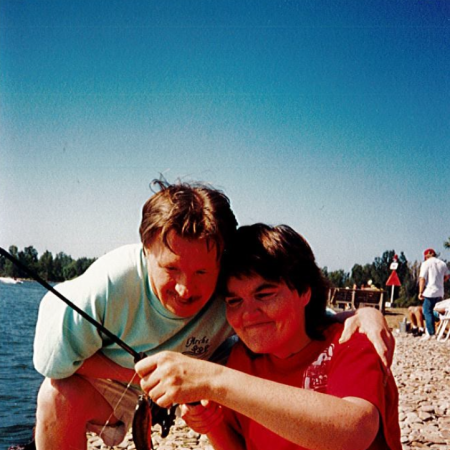 Linda fishing