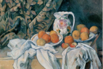 Still Life with Fruit and Curtain
